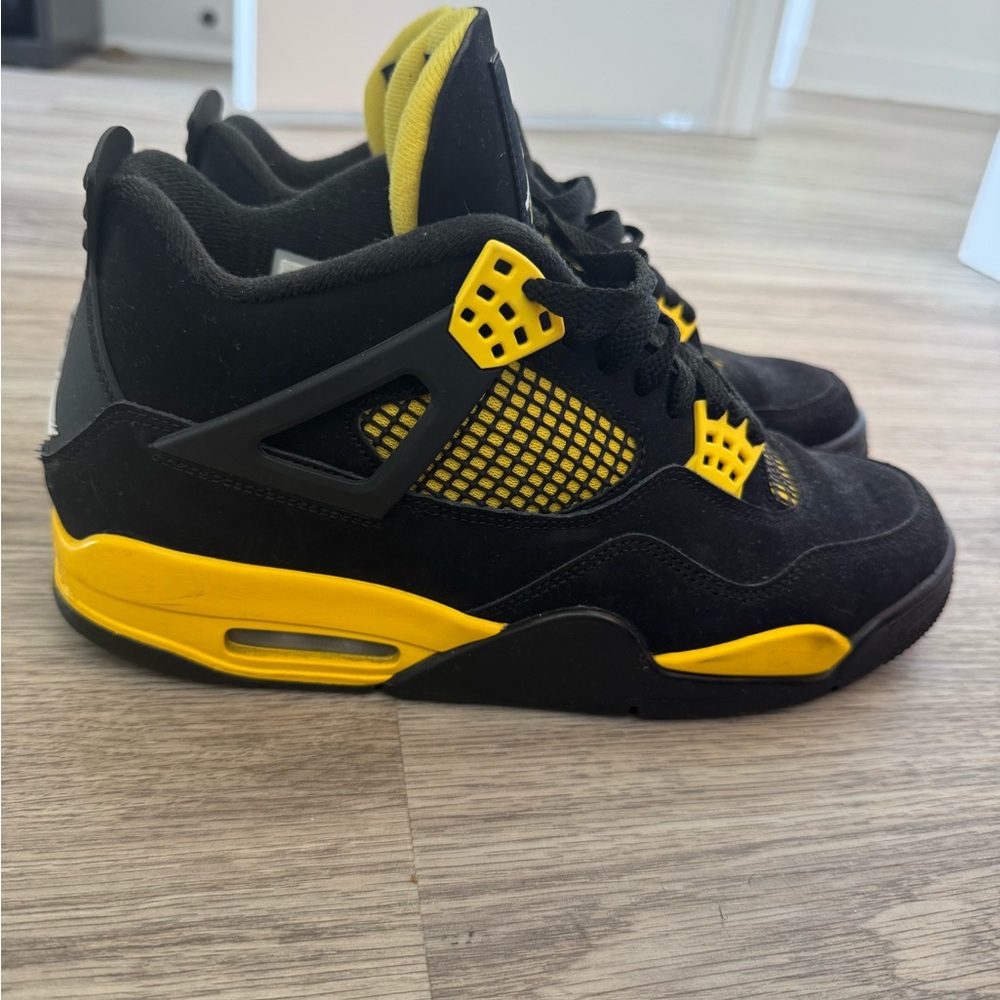 Kids Black and Yellow Sneakers